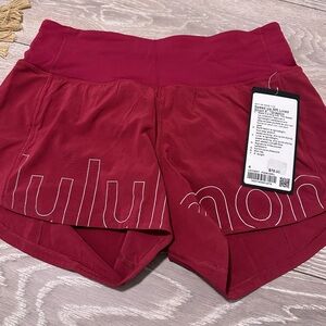 lululemon athletica Women's Deep Red Athletic Shorts
